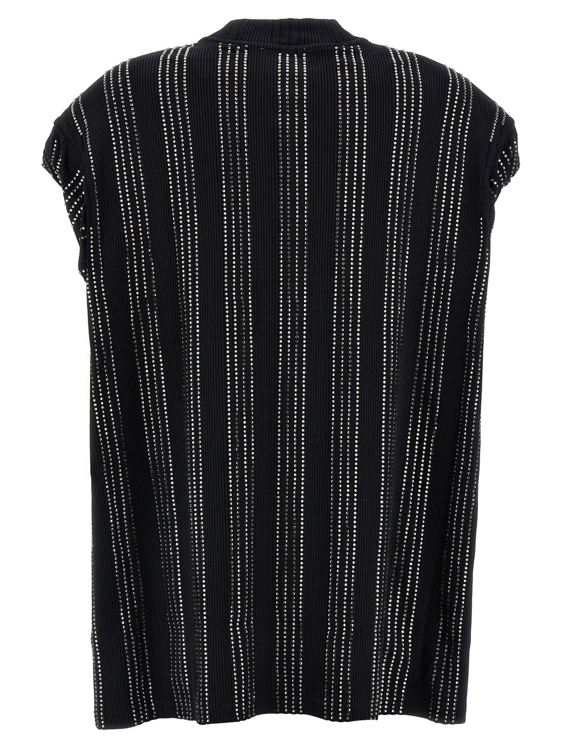 Black Cotton Short Dress