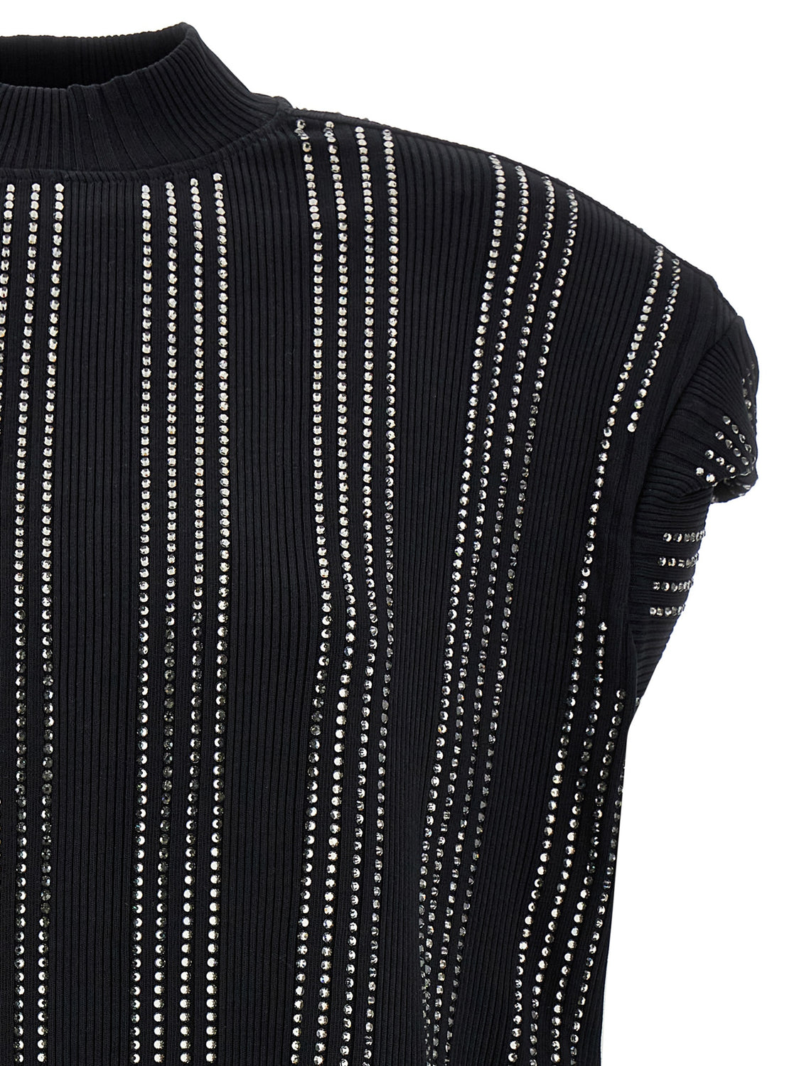 Black Cotton Short Dress