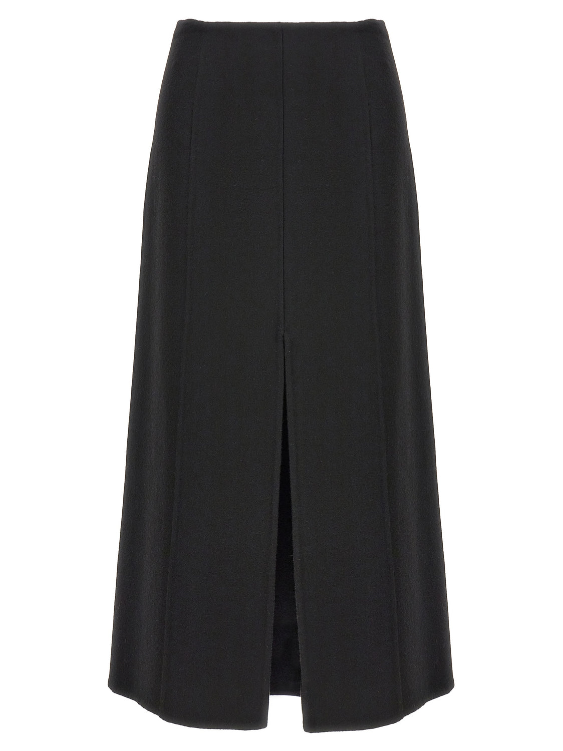 Black Virgin Wool Mini Skirt