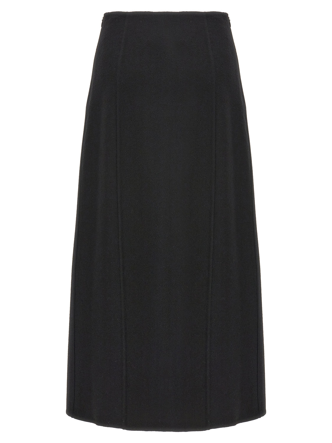 Black Virgin Wool Mini Skirt