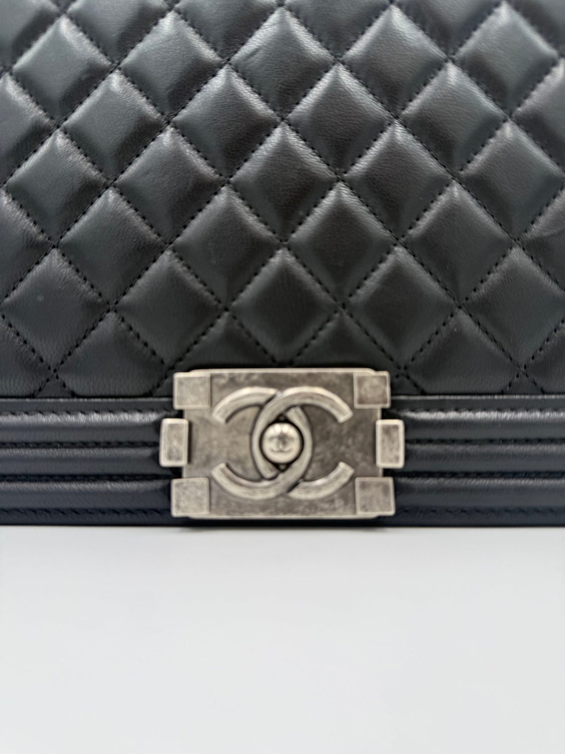 Bicolor Leather Handbag