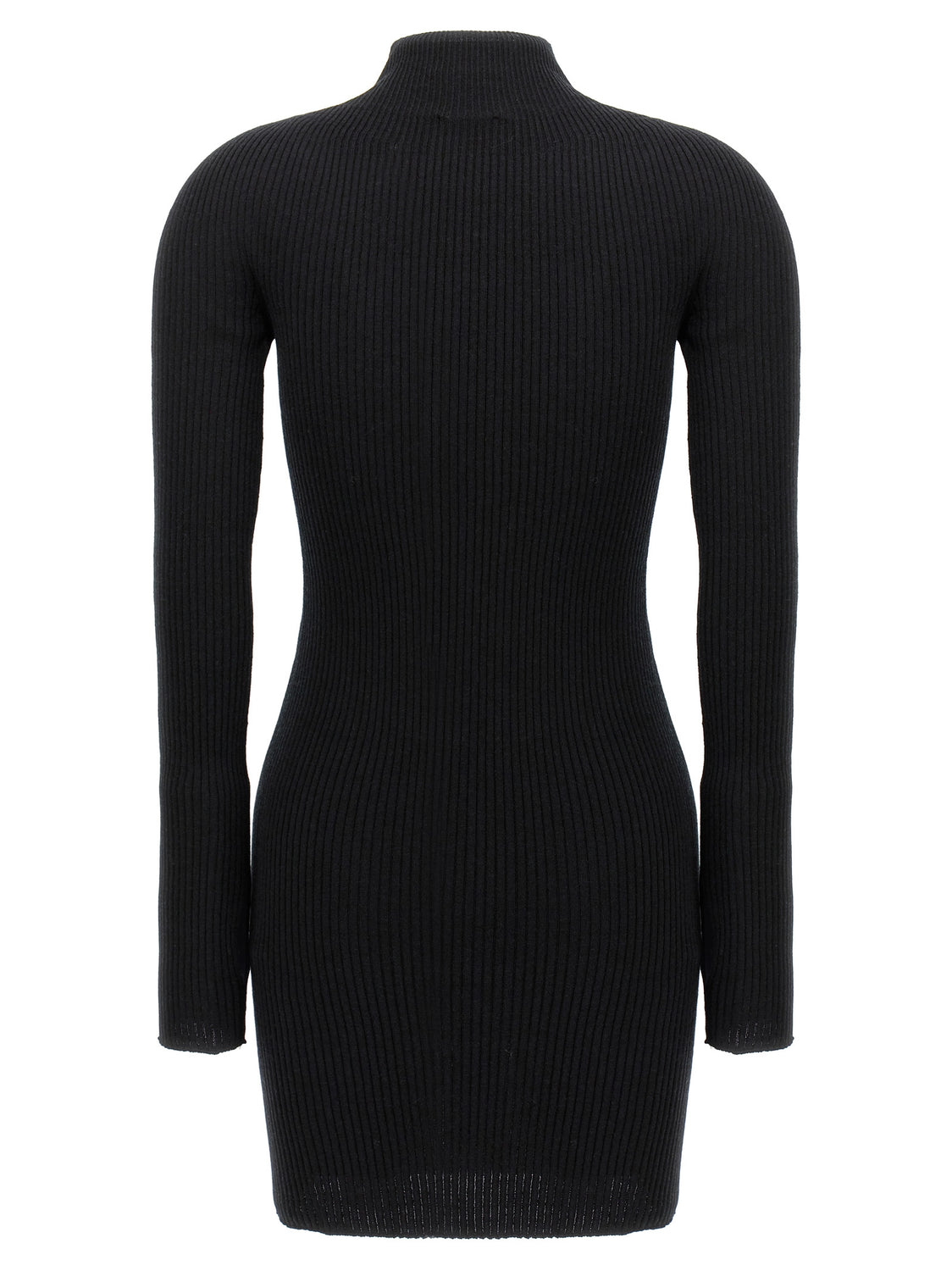 Black Cotton Short Dress