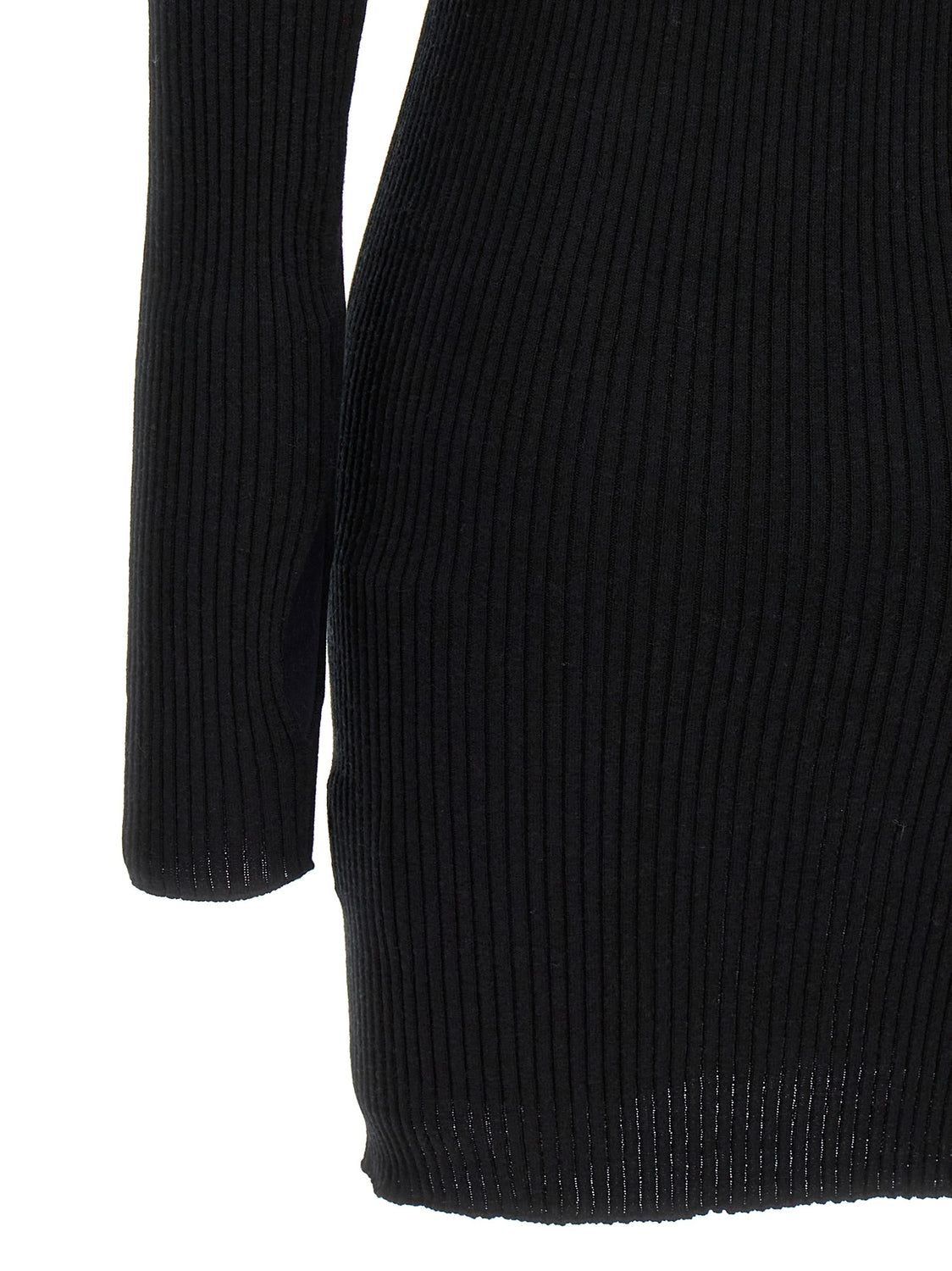 Black Cotton Short Dress