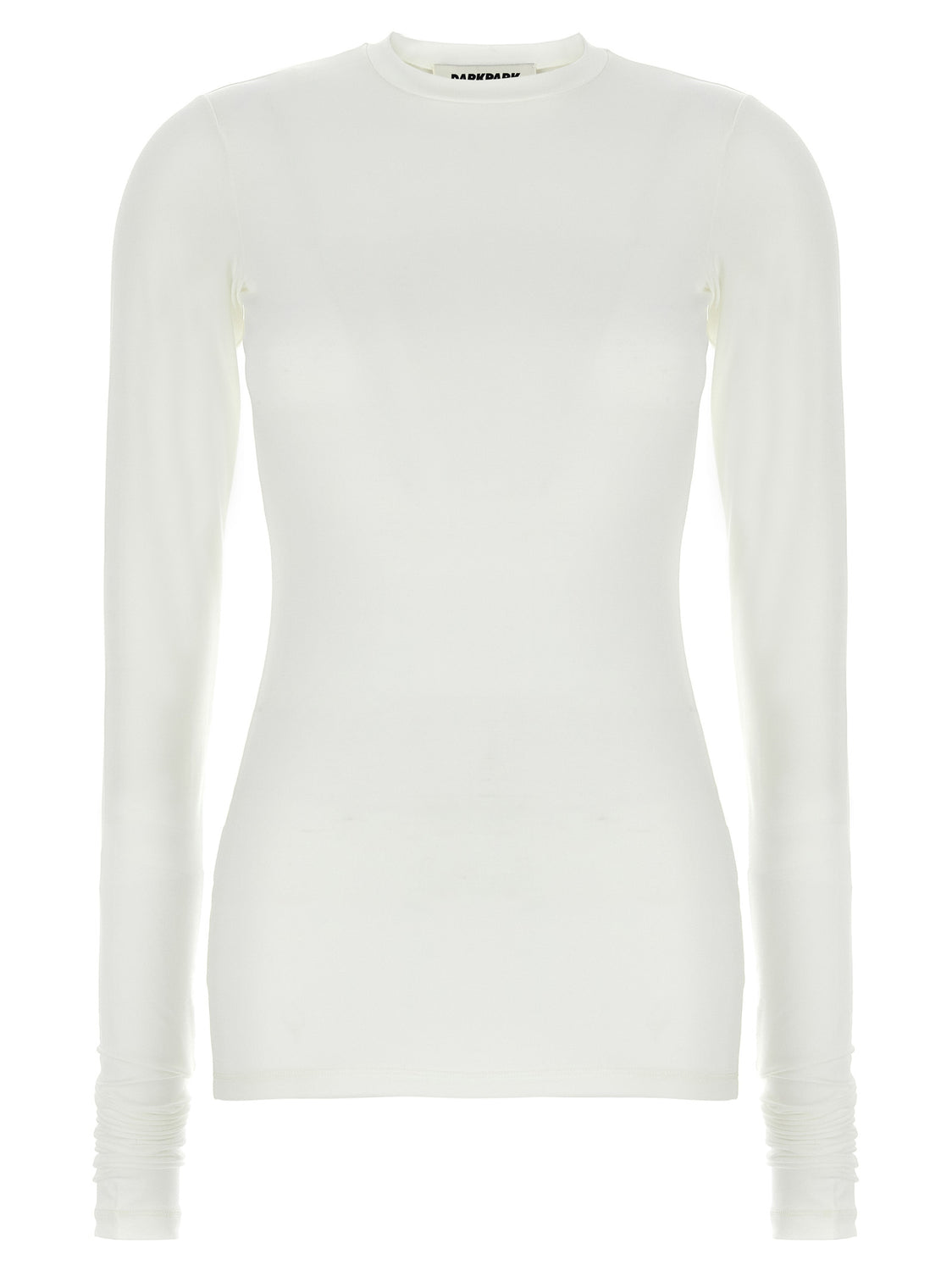 White Polyester Long Sleeve T-Shirt