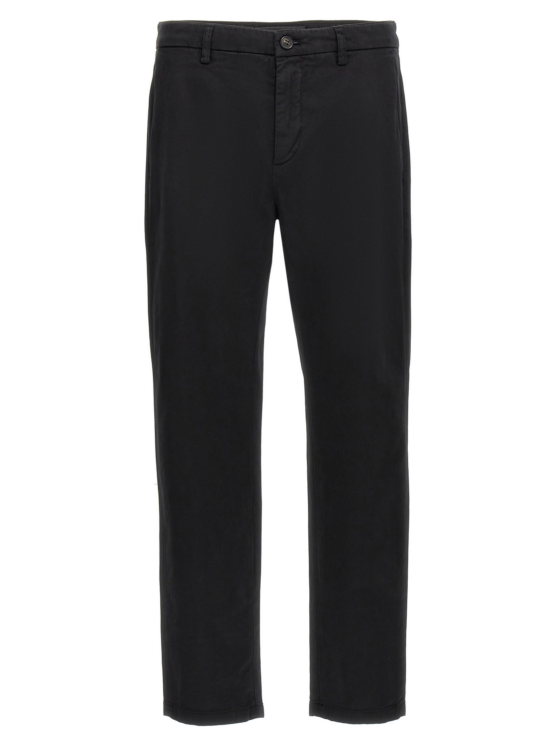 Black Cotton Casual Pants