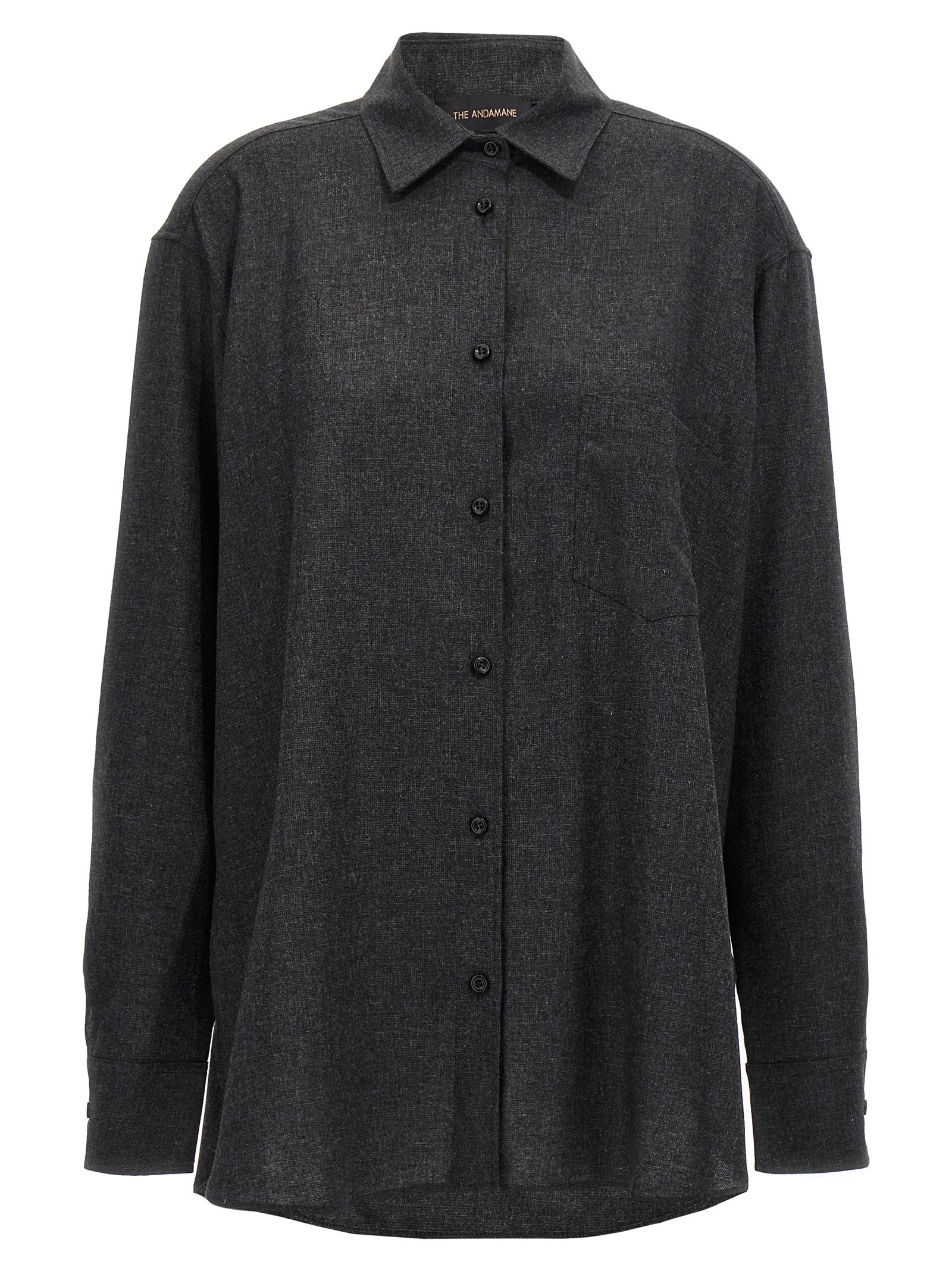 Gray Wool Blouse