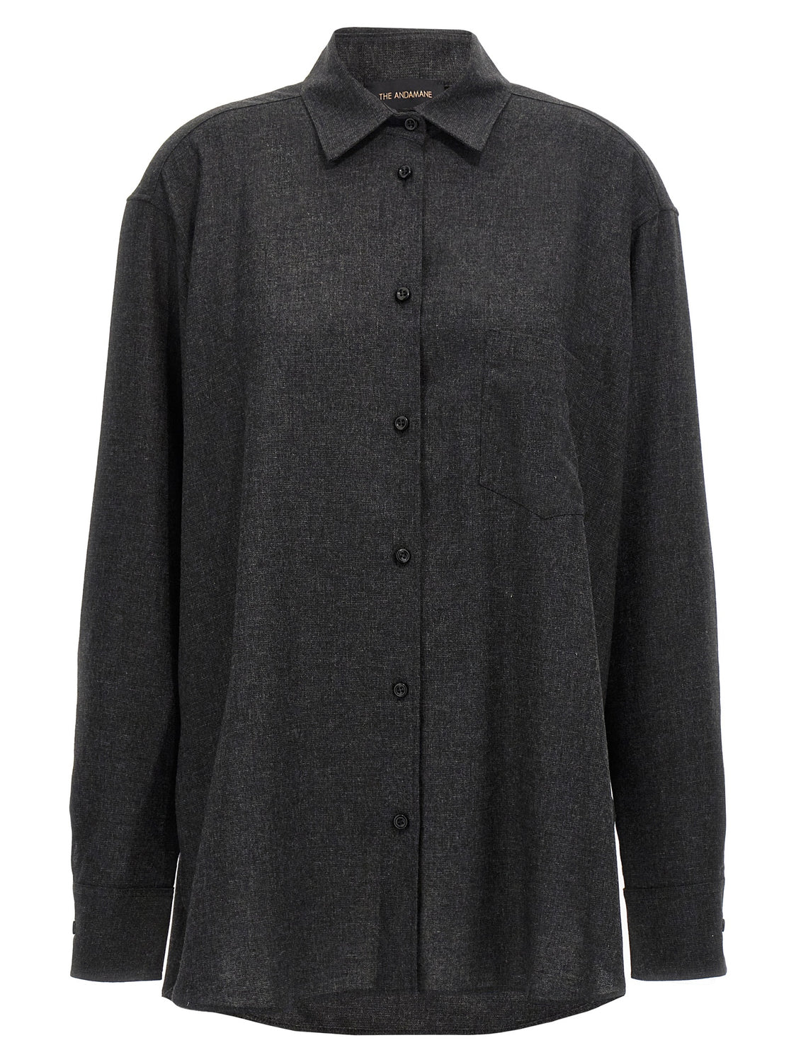 Gray Wool Blouse