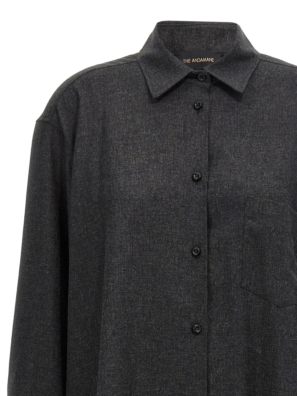 Gray Wool Blouse