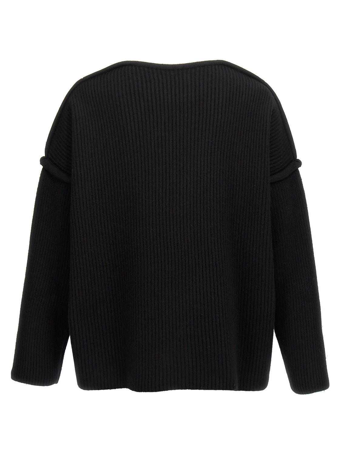 Black Wool Cardigan