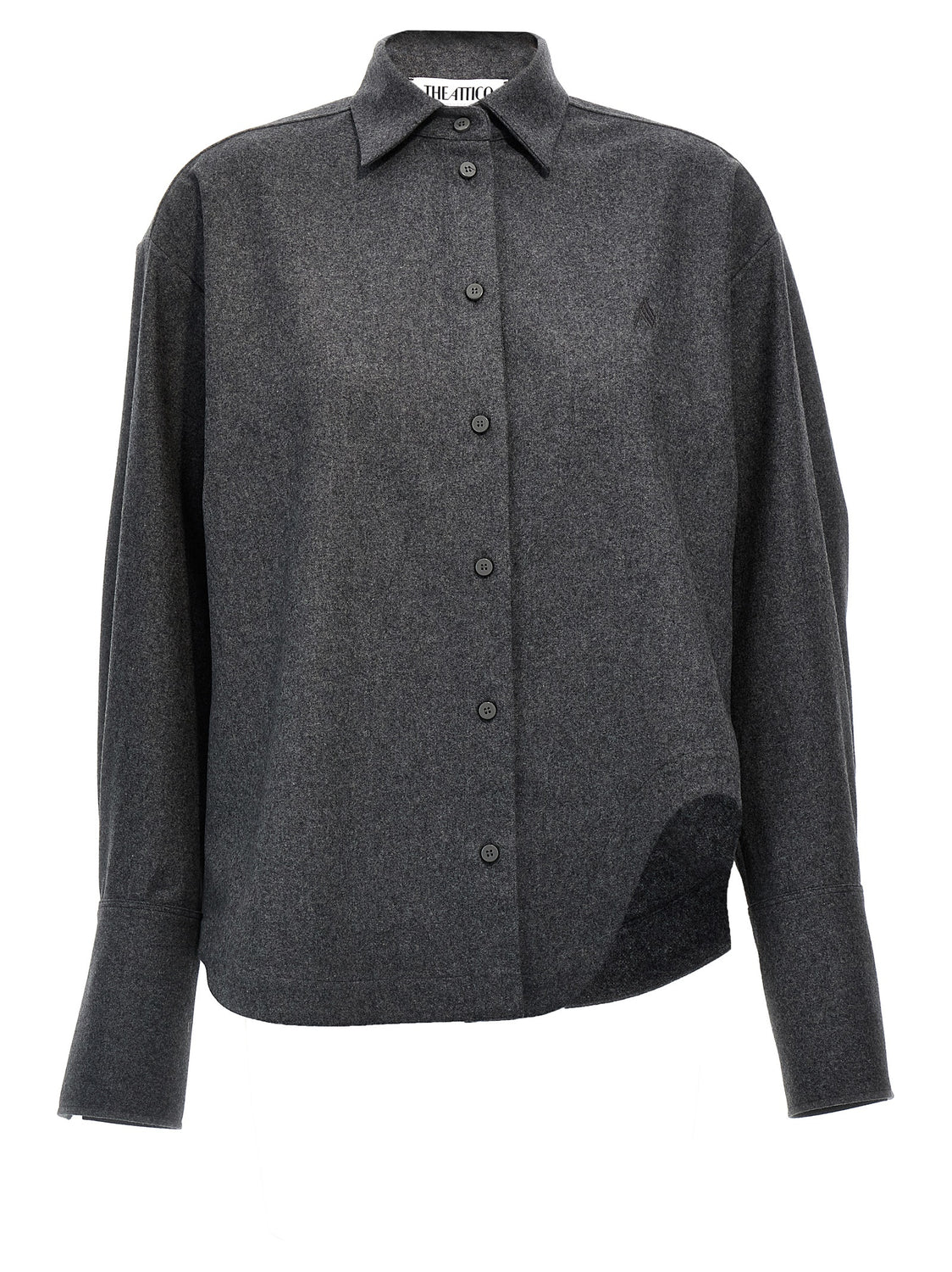 Gray Wool Blouse