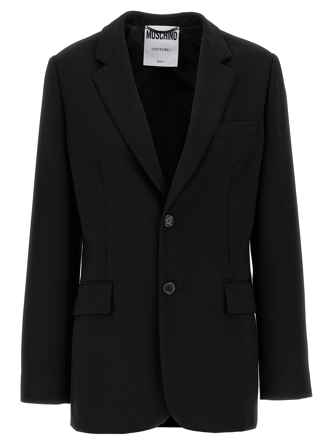 Black Polyester Blazer