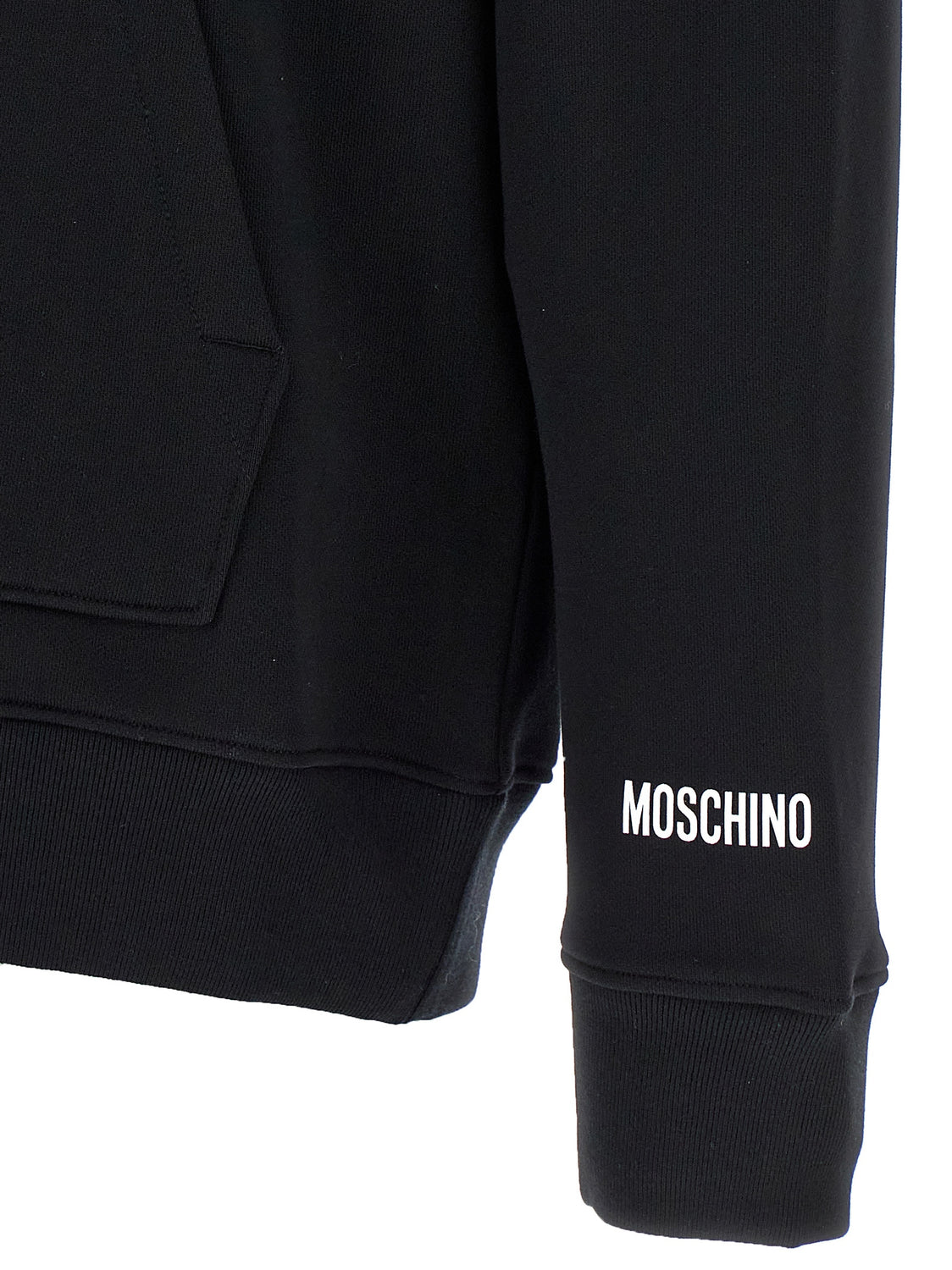 Black Cotton Hoodie
