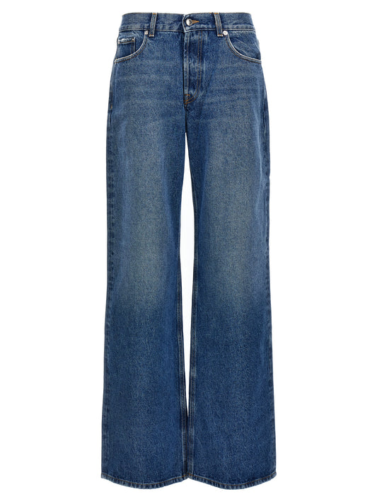Blue Cotton Jeans Denim
