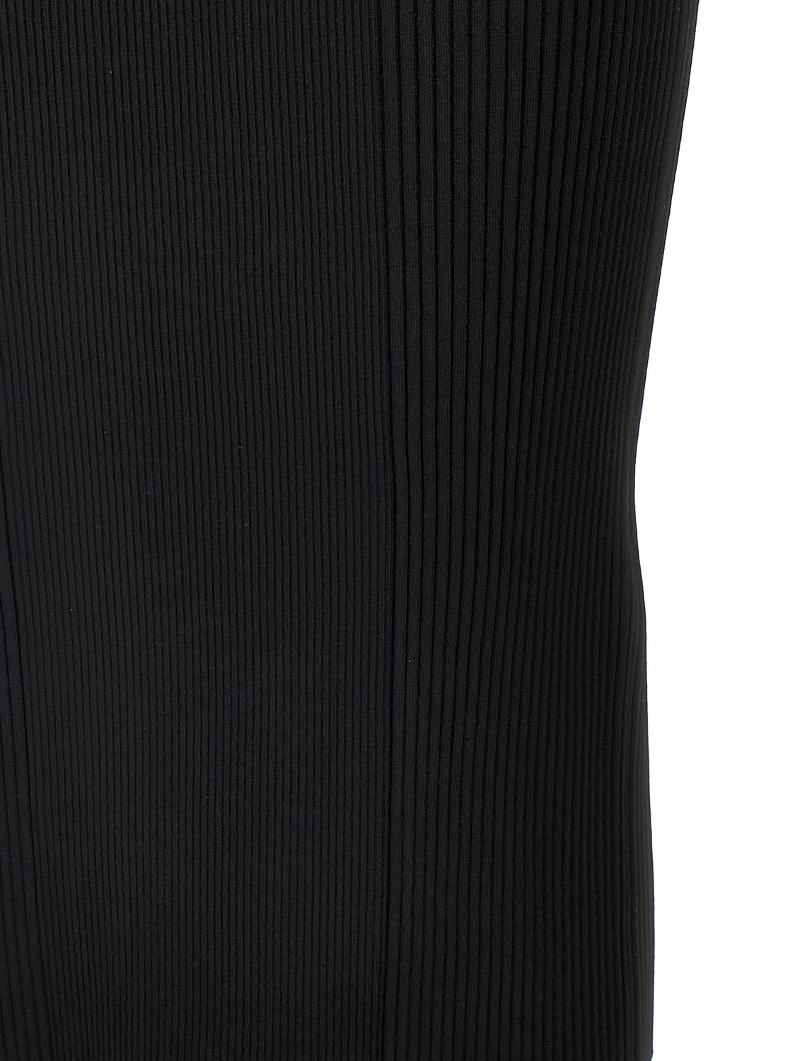 Black Viscose Midi Dress