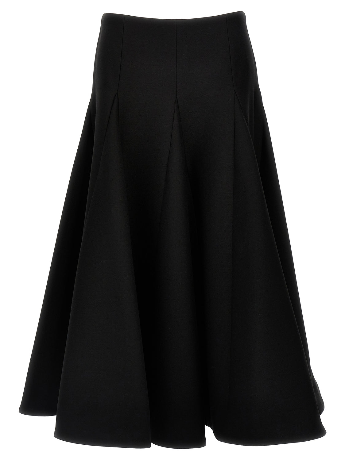 Black Virgin Wool Mini Skirt