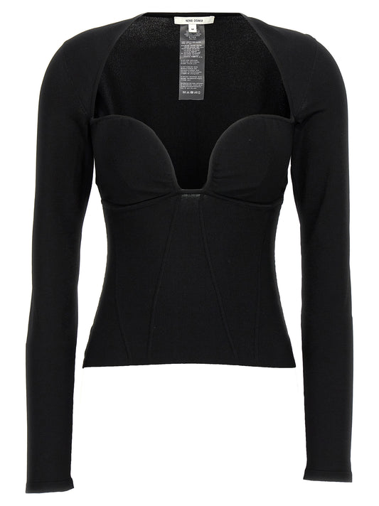 Black Viscose Tank Tops