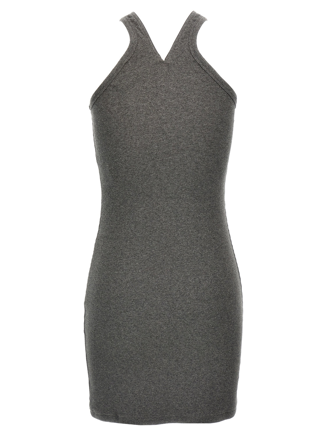 Gray Cotton Short Dress