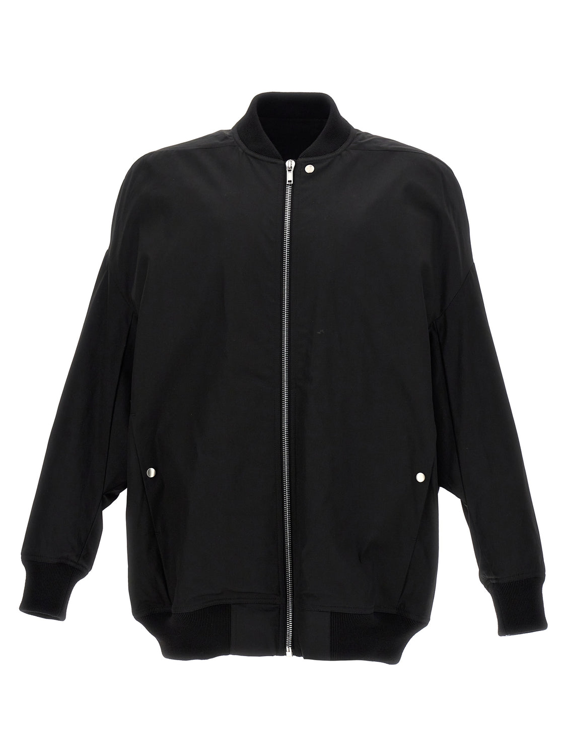 Black Nylon Bomber