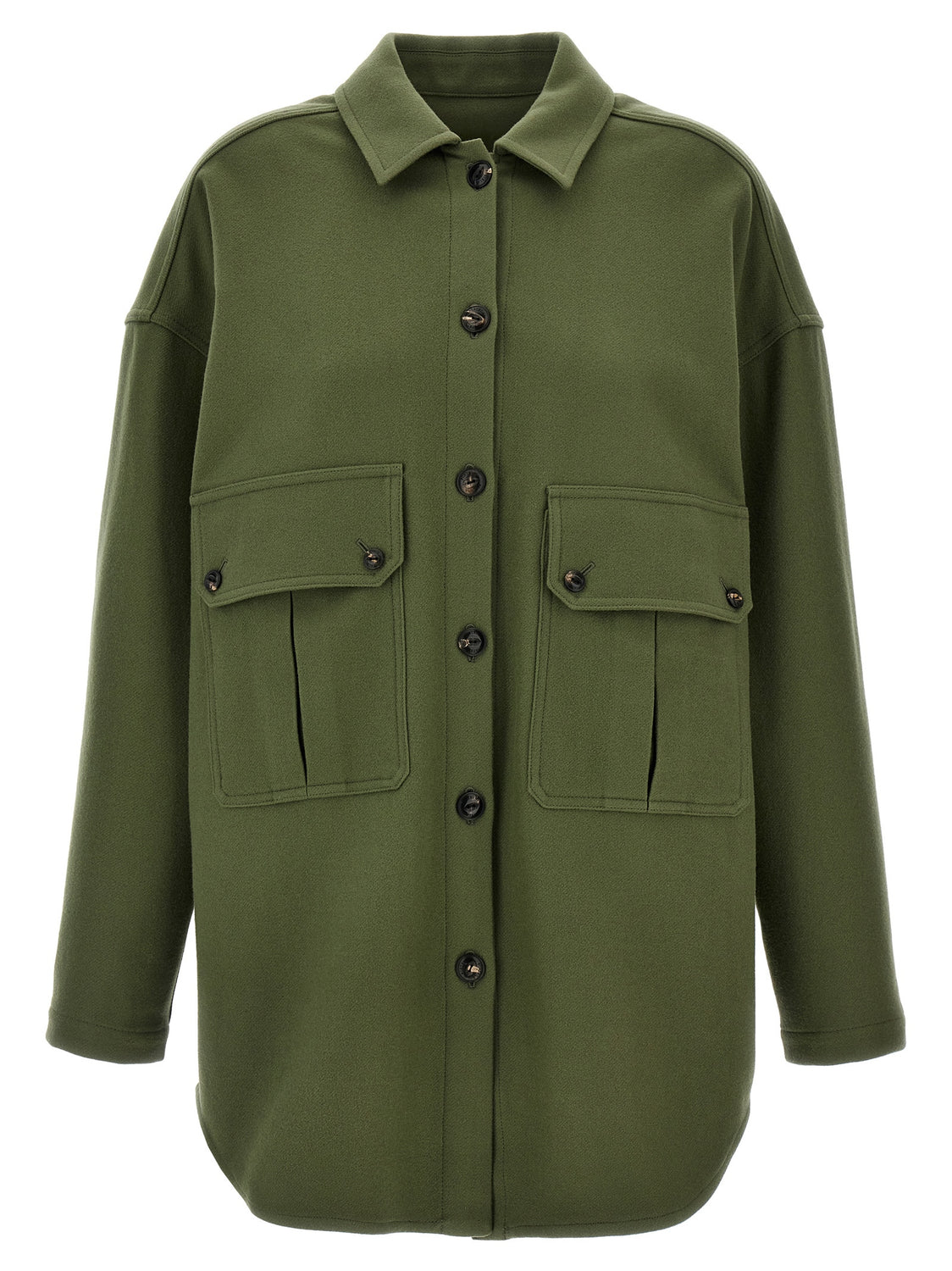 Bicolor Virgin Wool Blouse