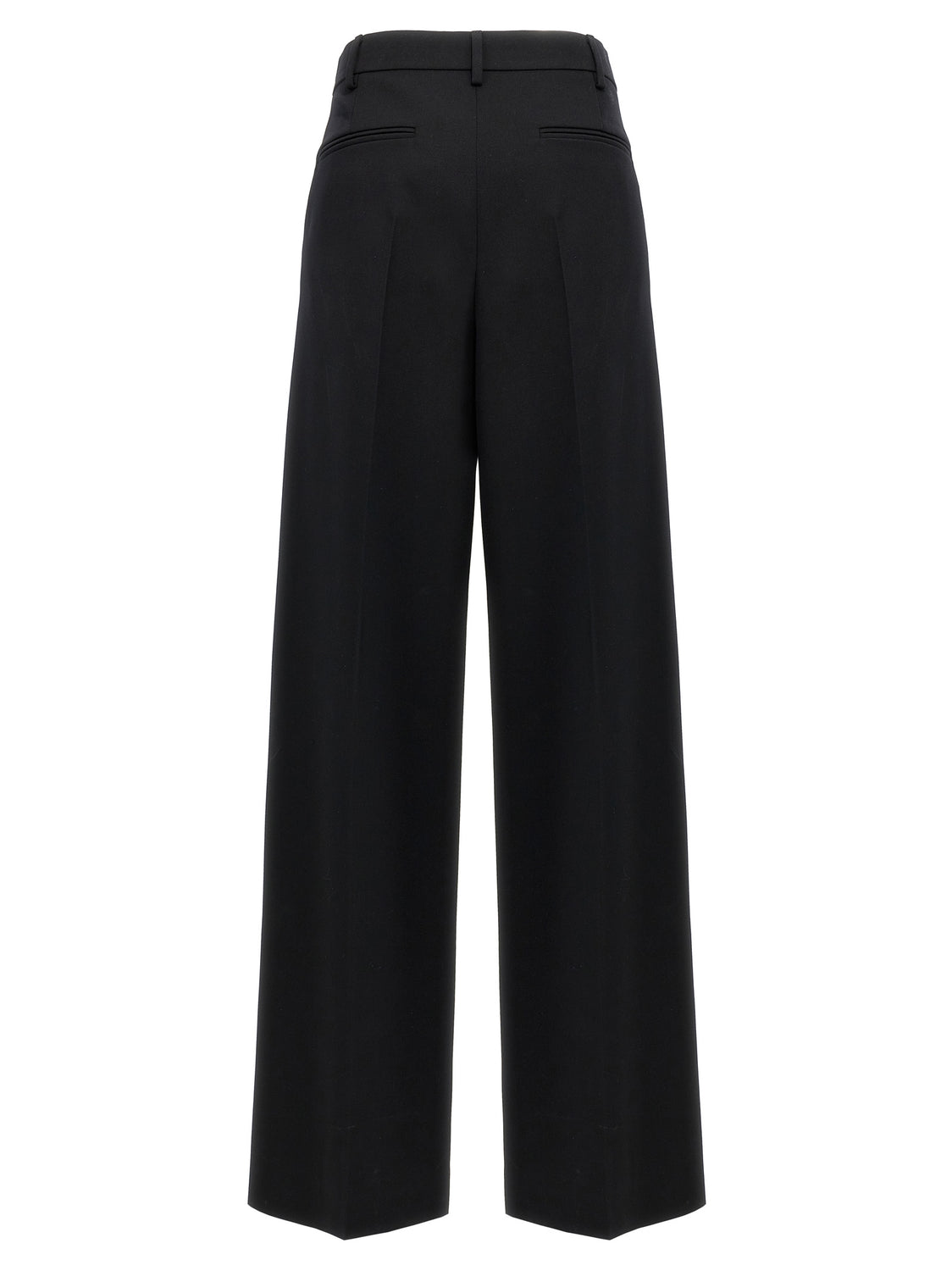 Black Virgin Wool Dress Pants