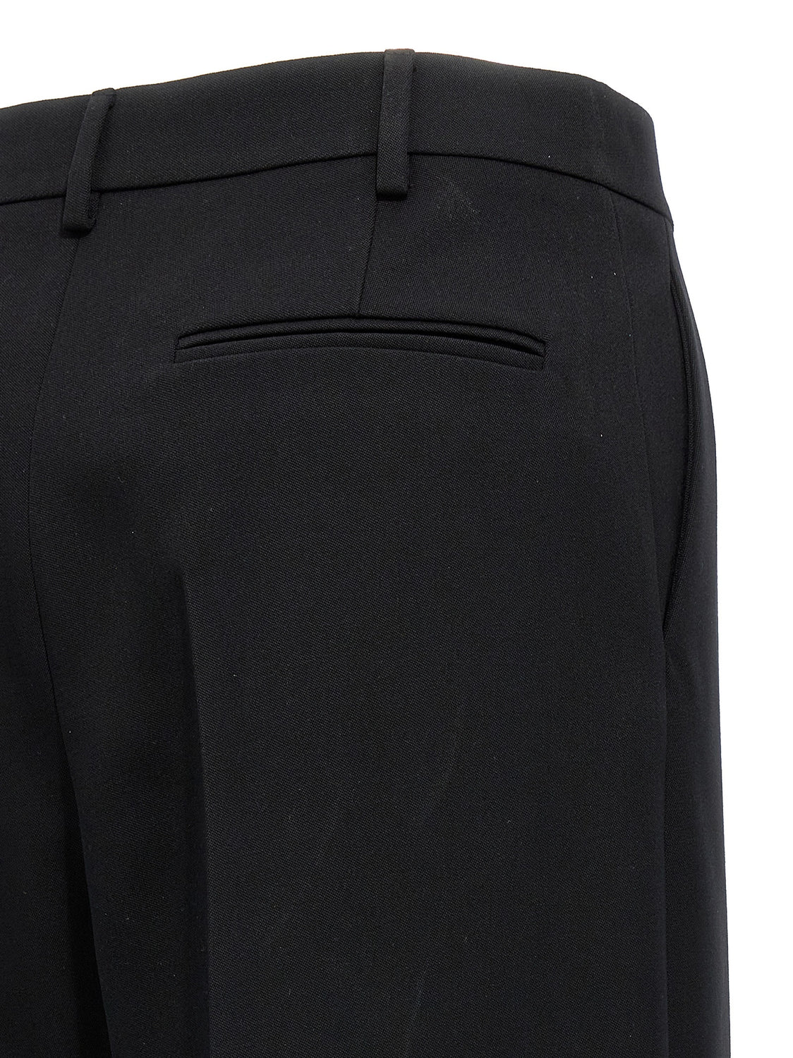Black Virgin Wool Dress Pants