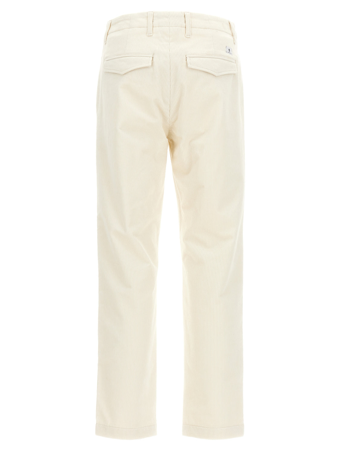 White Cotton Casual Pants