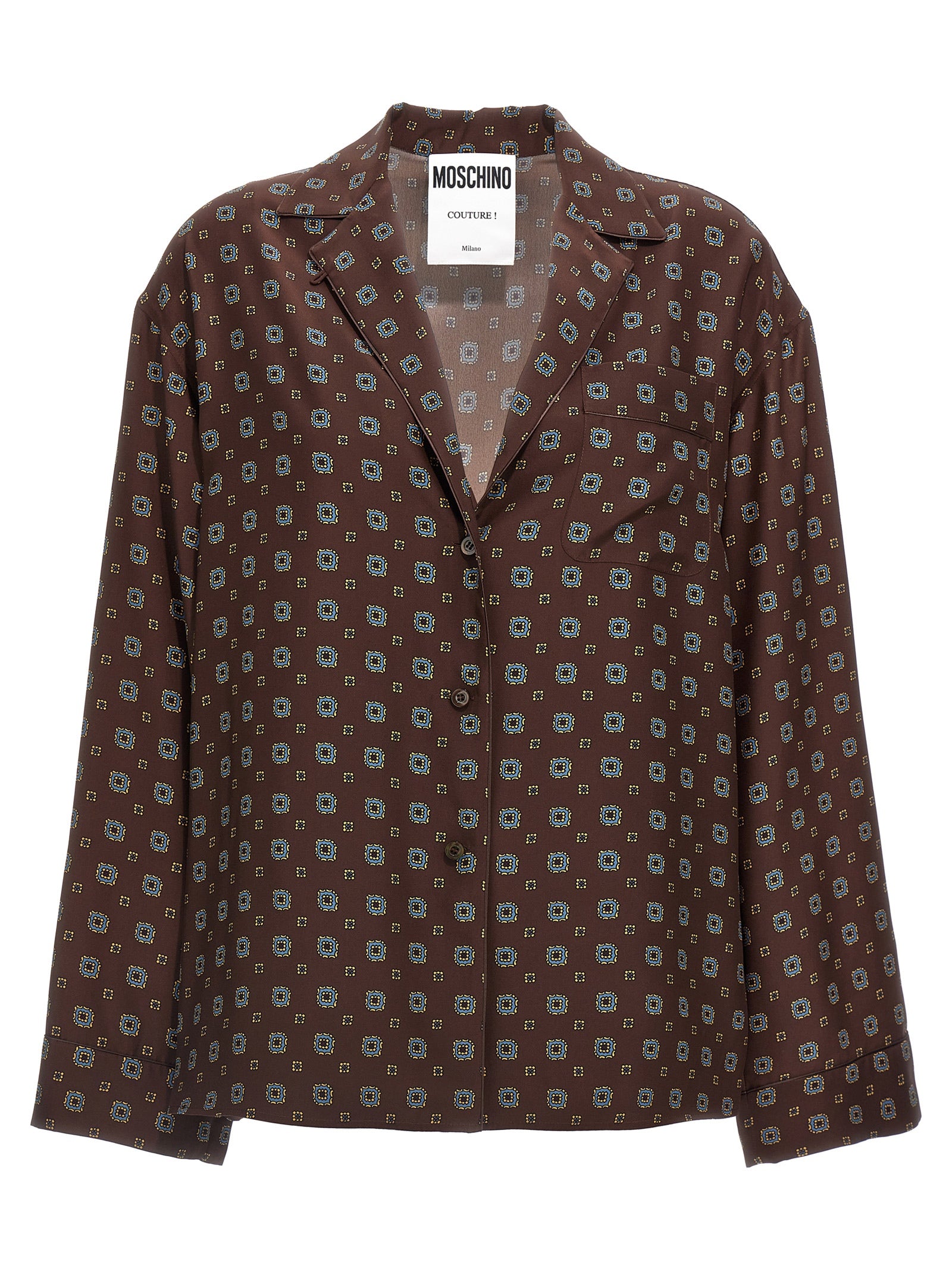 Brown Silk Blouse
