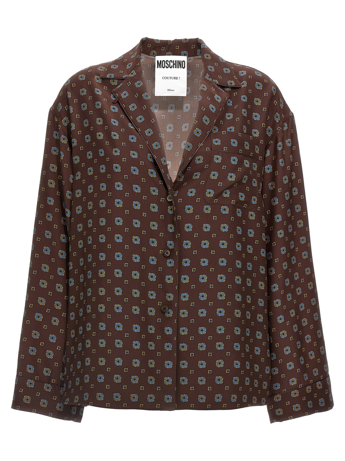 Brown Silk Blouse