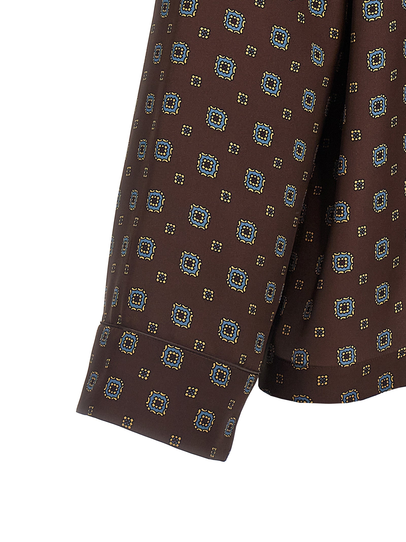Brown Silk Blouse