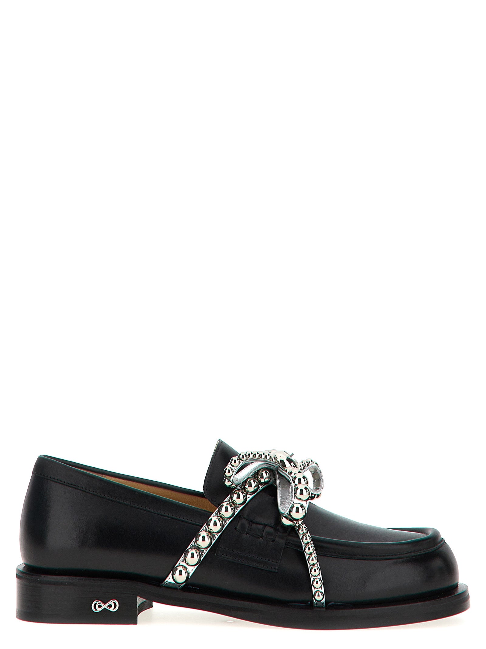 Black Leather Slip-On Loafers