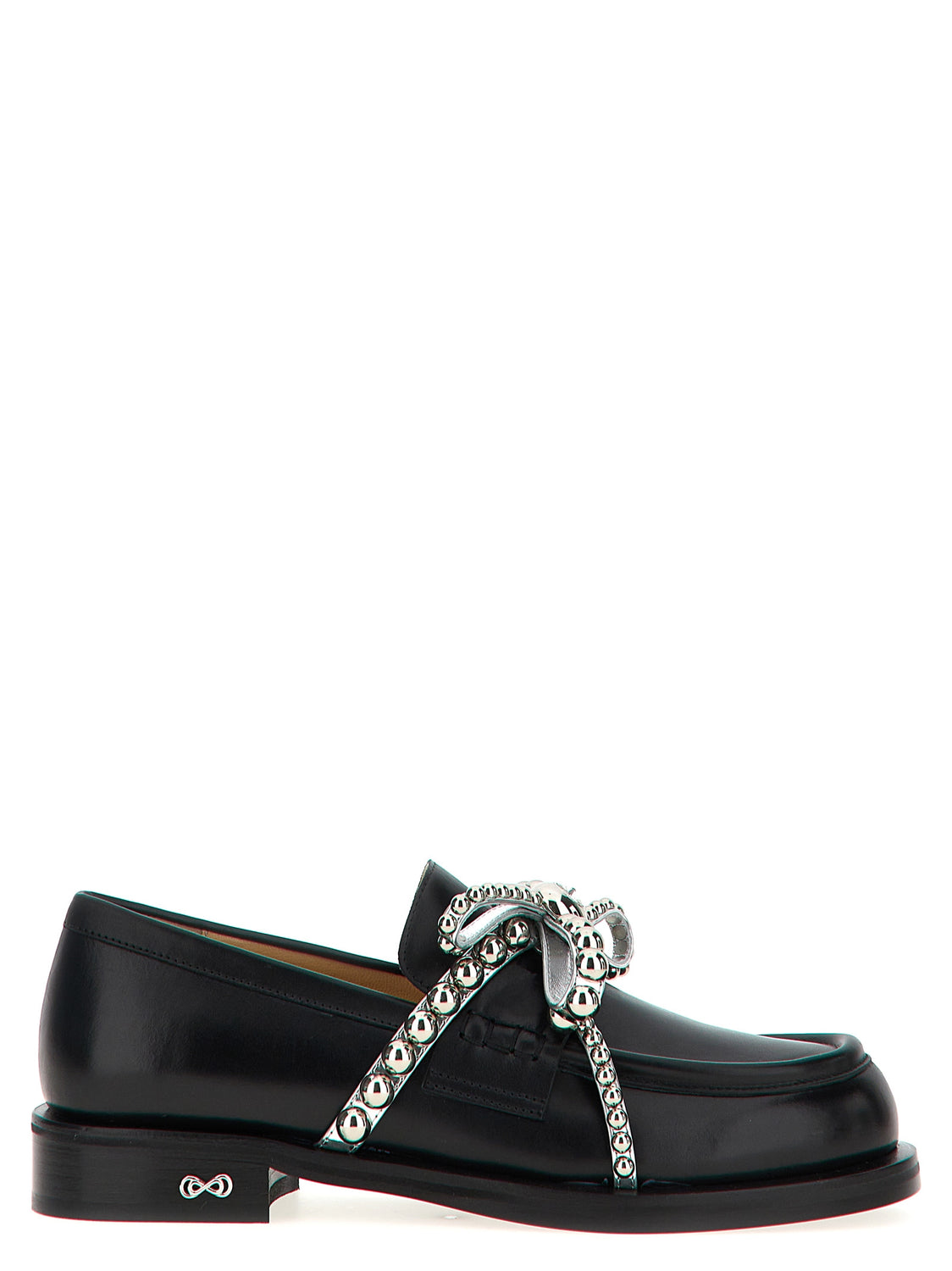 Black Leather Slip-On Loafers