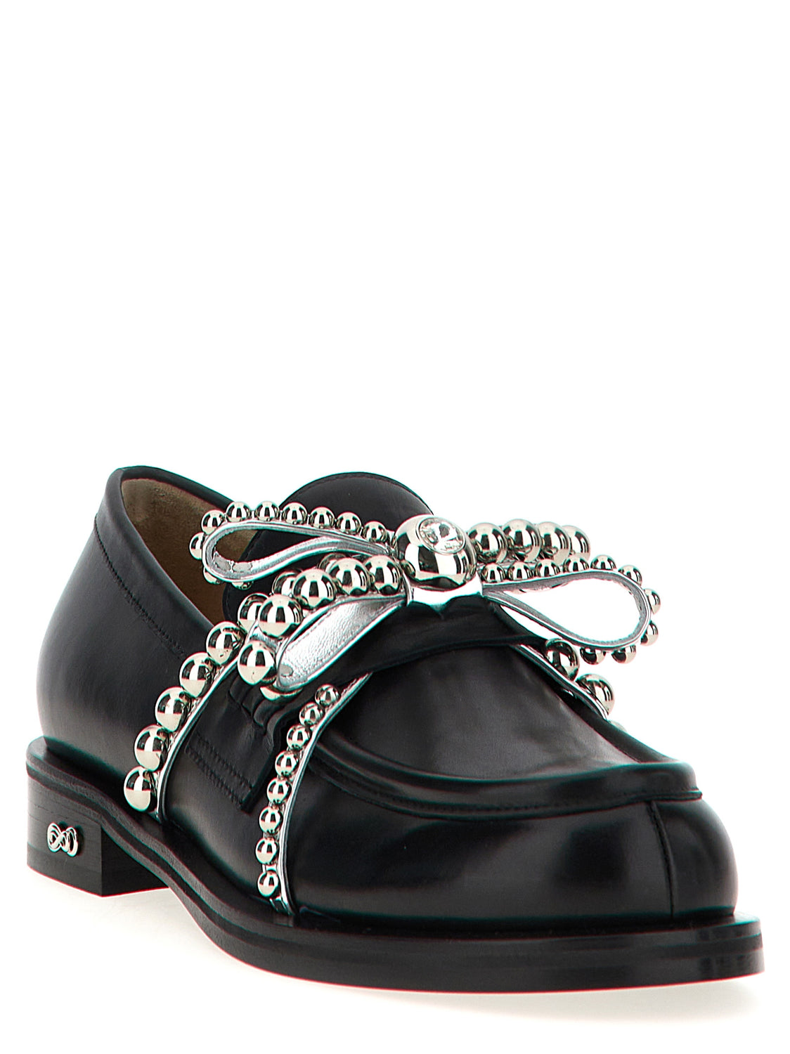 Black Leather Slip-On Loafers