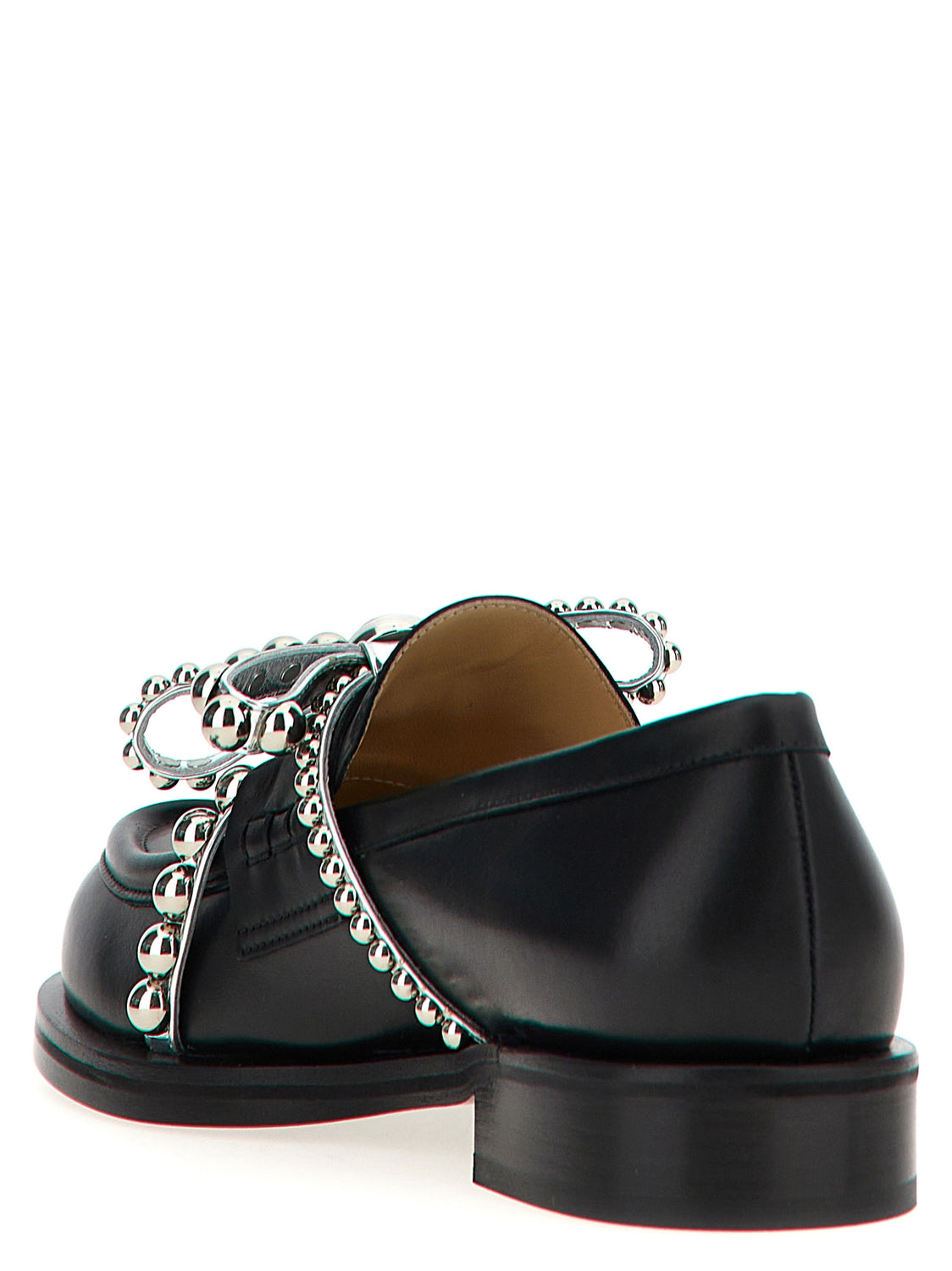 Black Leather Slip-On Loafers