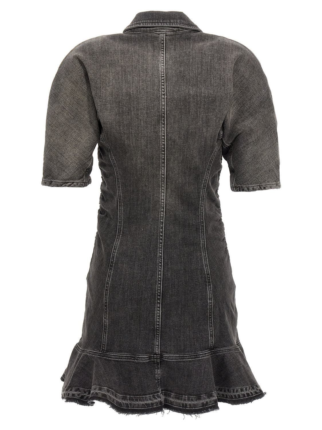 Black Cotton Short Dress