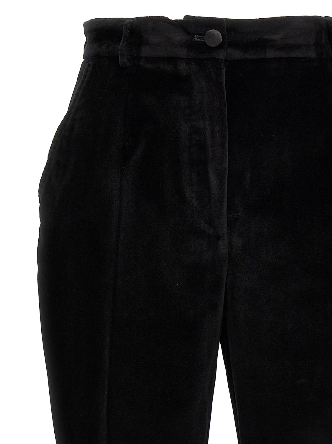 Black Cotton Dress Pants