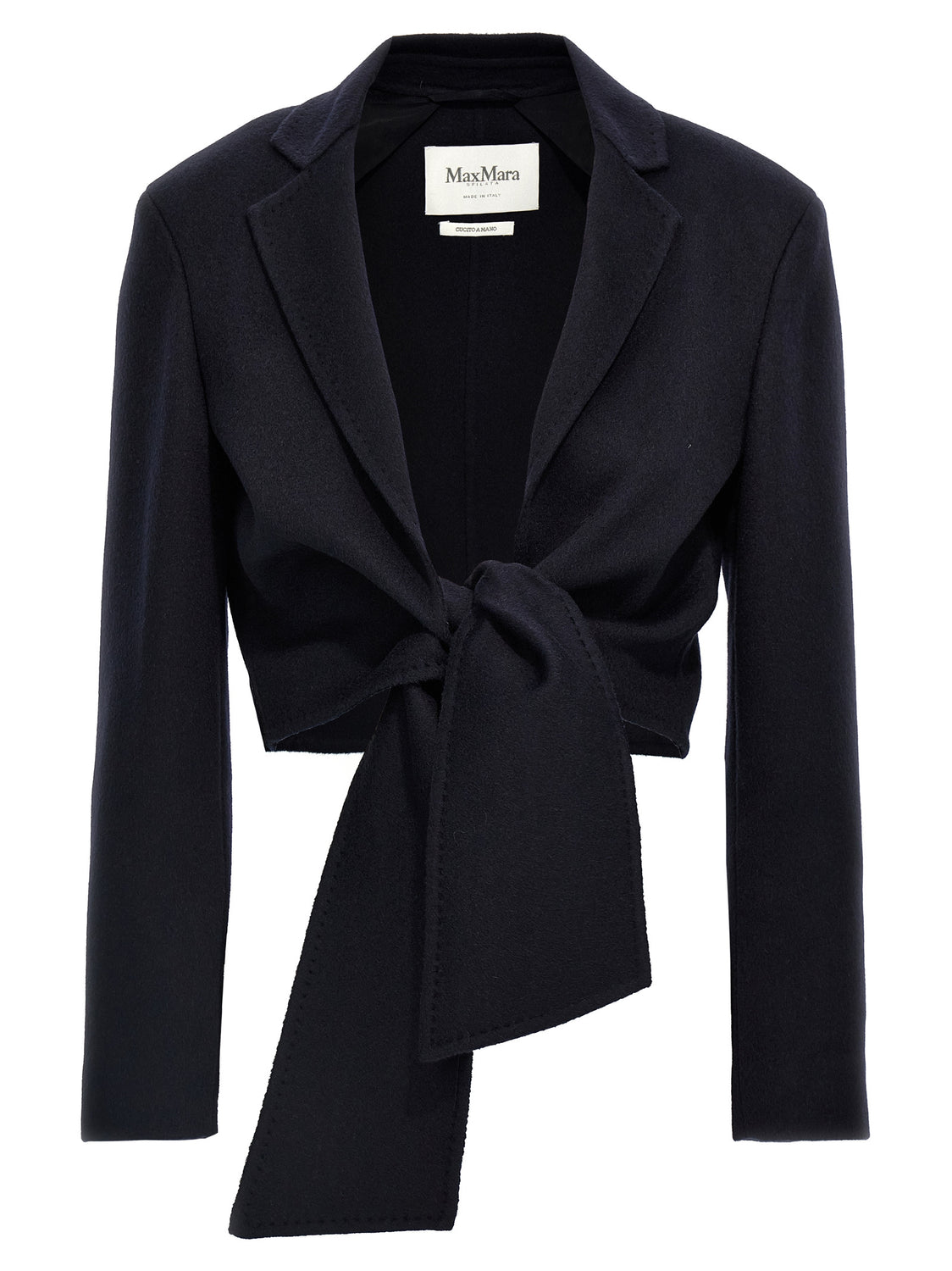 Blue Wool Full-Length Jacket