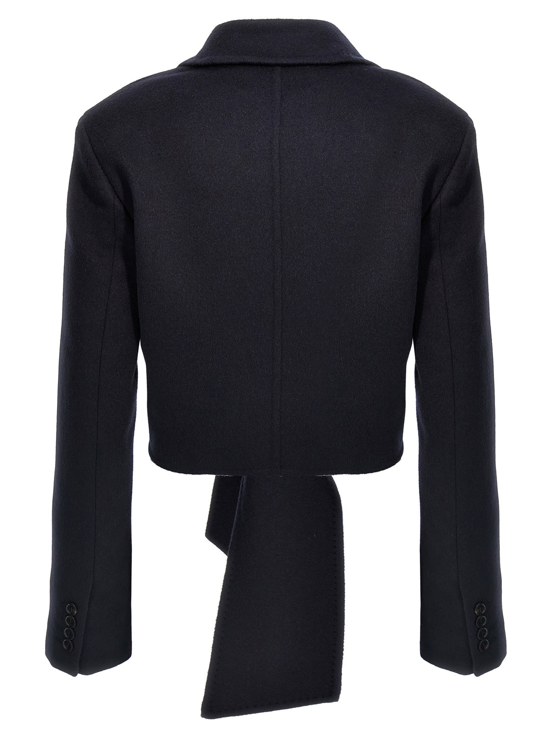 Blue Wool Full-Length Jacket