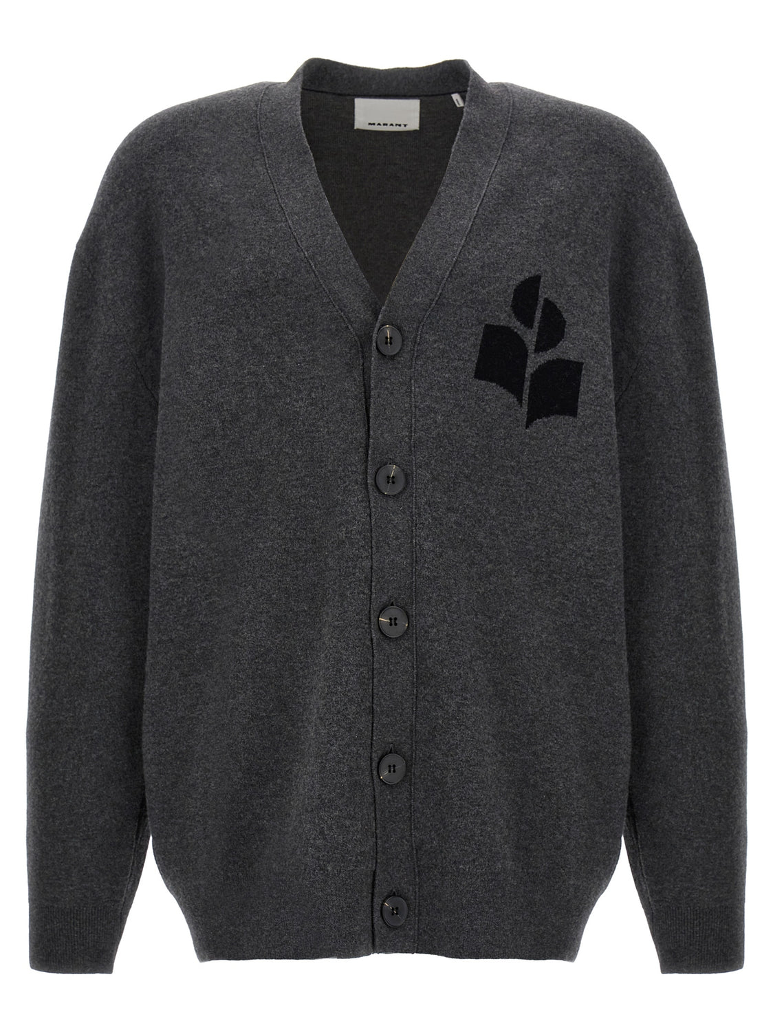 Gray Cotton Cardigan