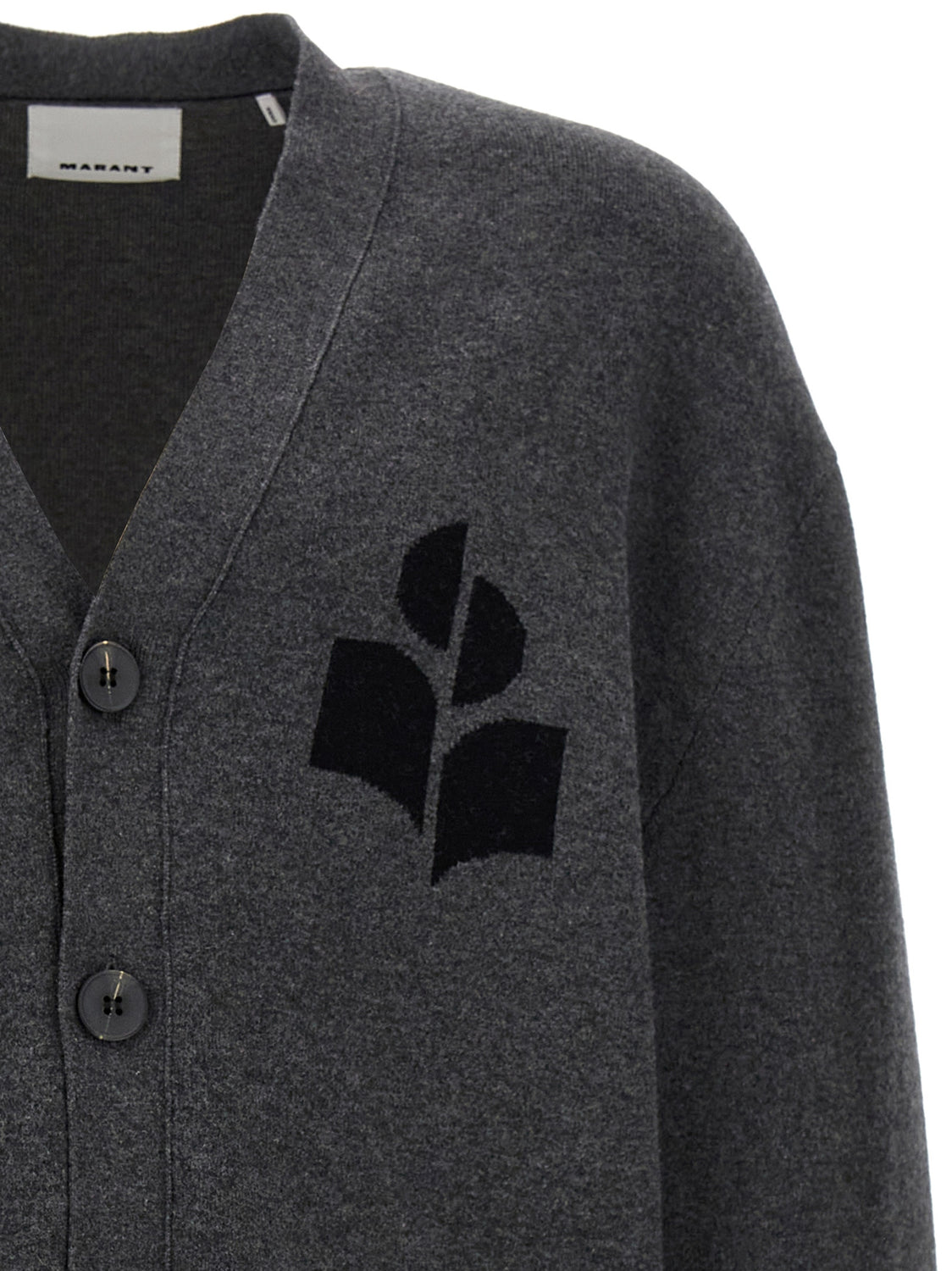 Gray Cotton Cardigan