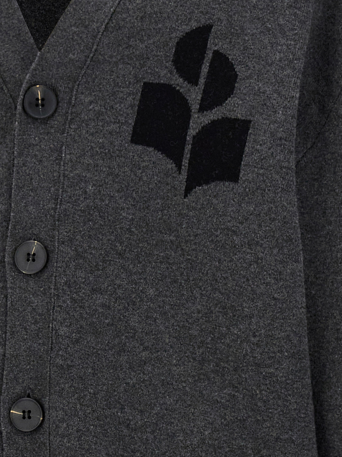 Gray Cotton Cardigan