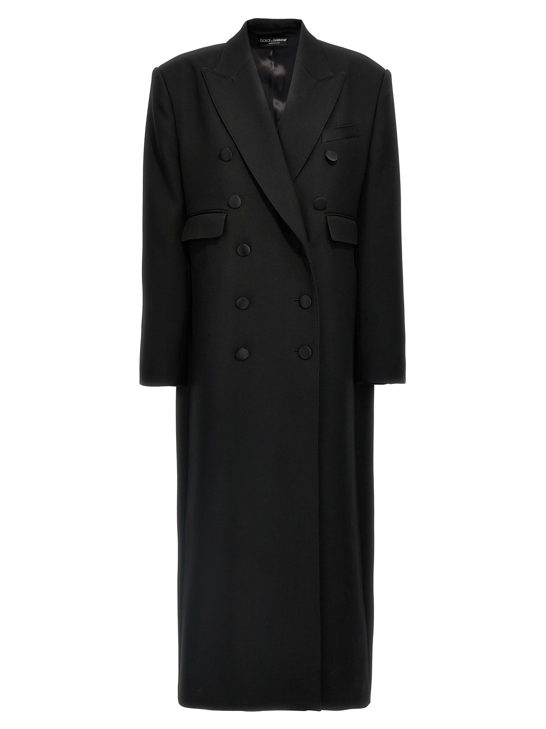 Black Virgin Wool Coat