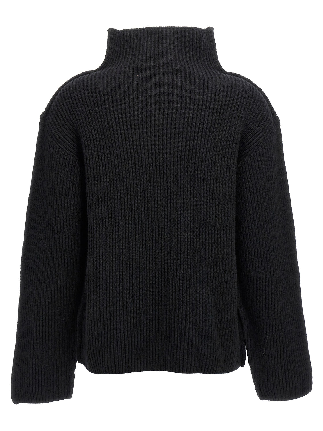 Black Wool Cardigan