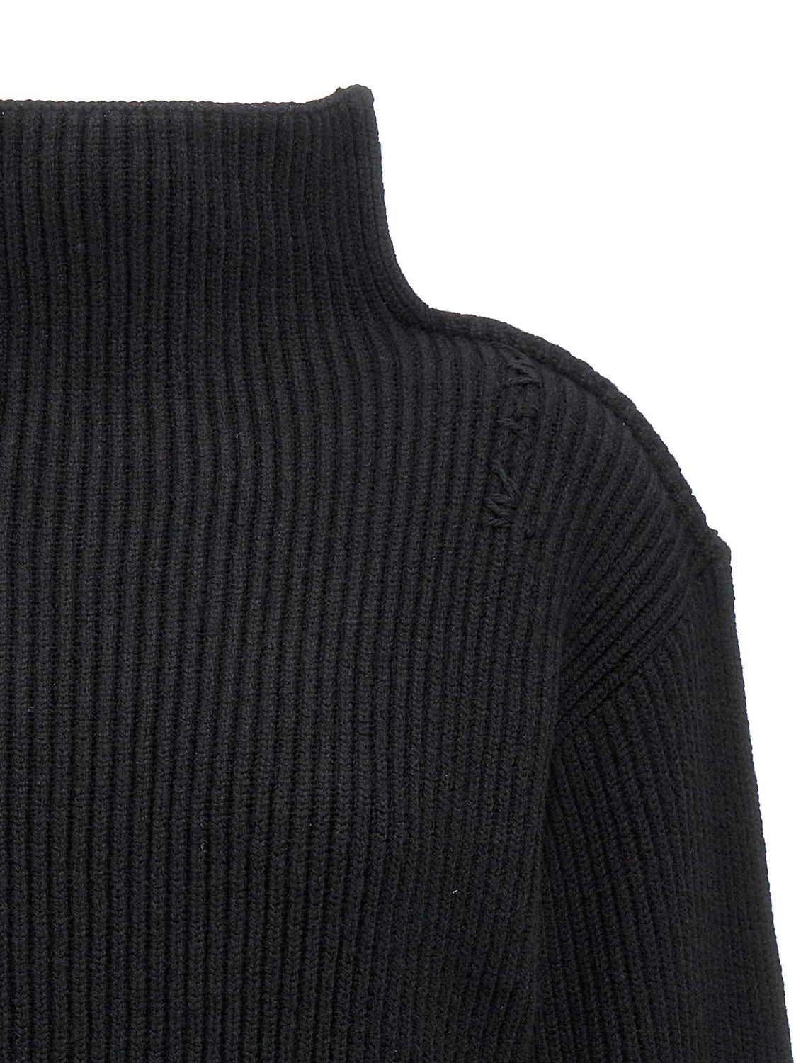 Black Wool Cardigan