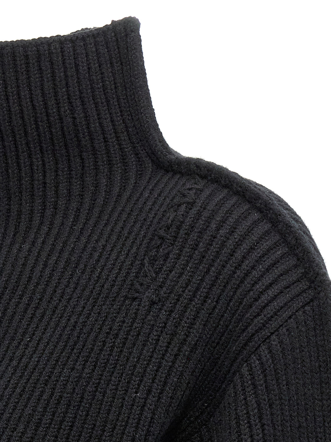 Black Wool Cardigan