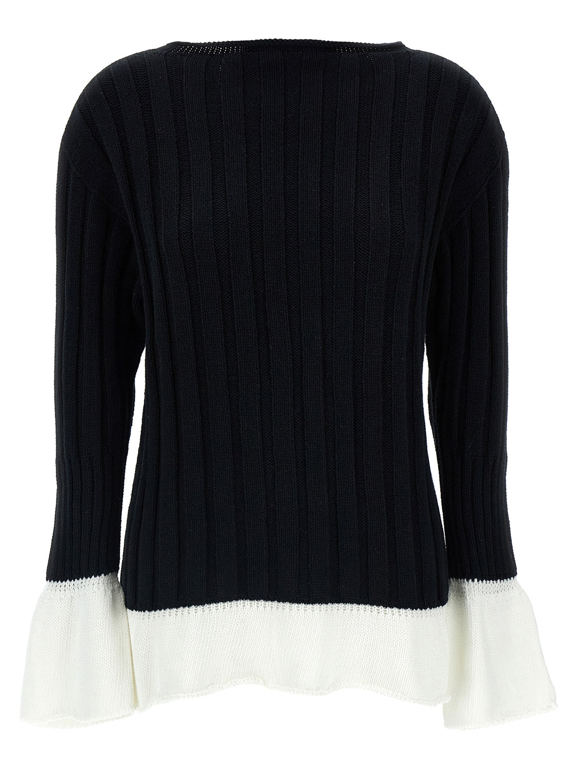 Bicolor Cotton Cardigan