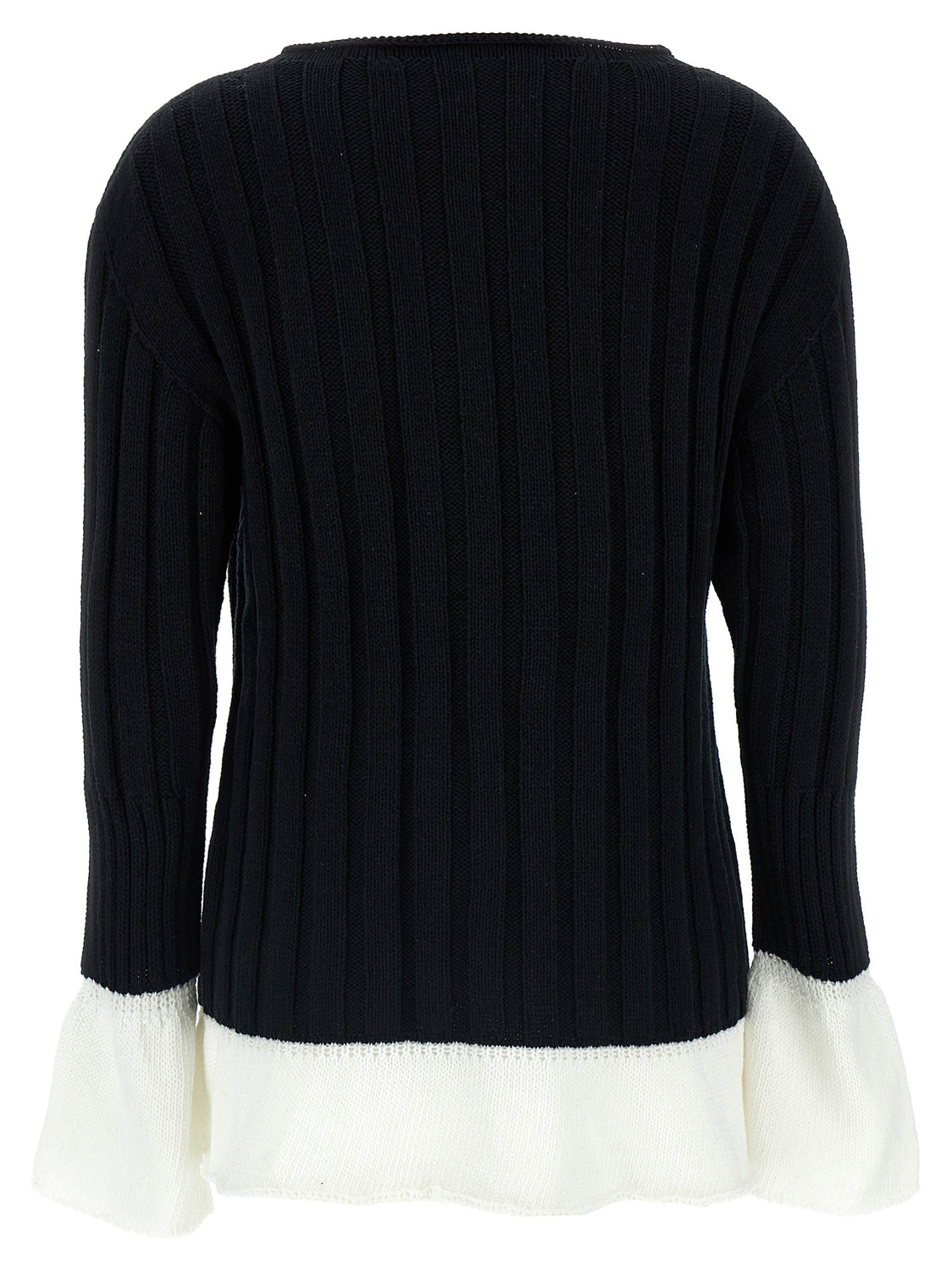 Bicolor Cotton Cardigan