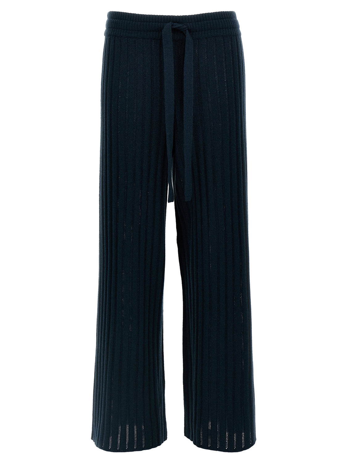 Bicolor Wool Casual Pants