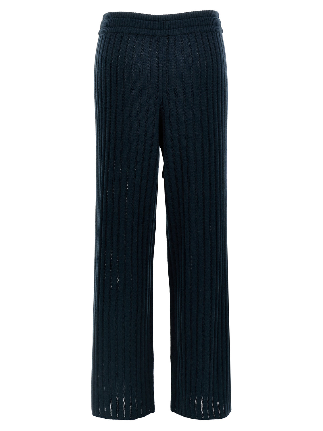 Bicolor Wool Casual Pants