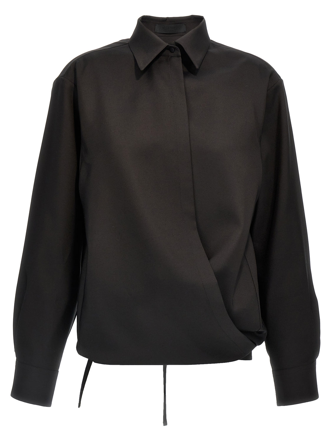 Black Wool Blouse