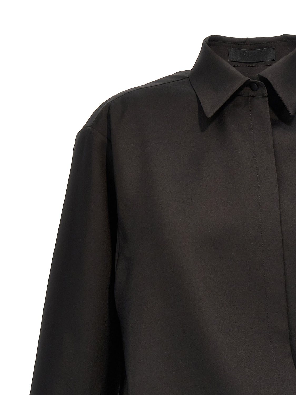 Black Wool Blouse